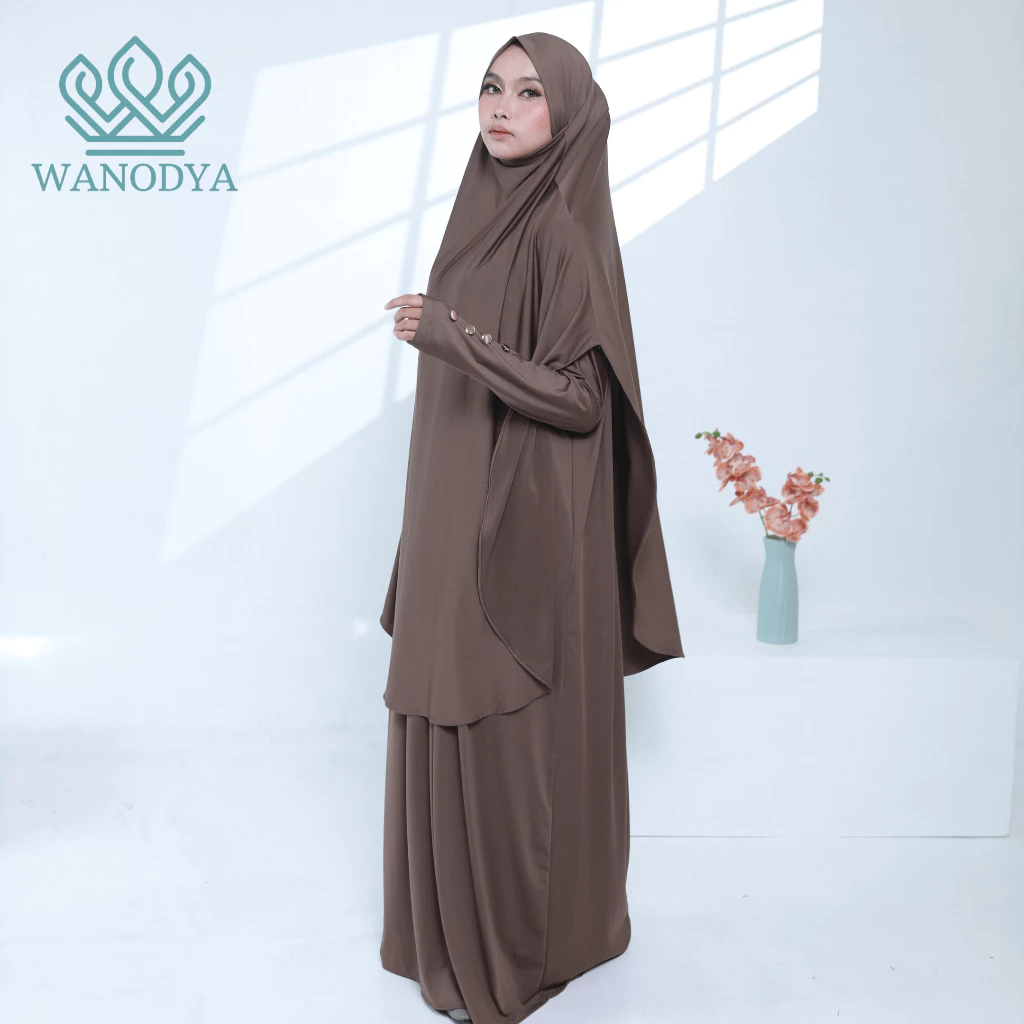 abaya gamis syari haji umrah WANODYA jersey diamond