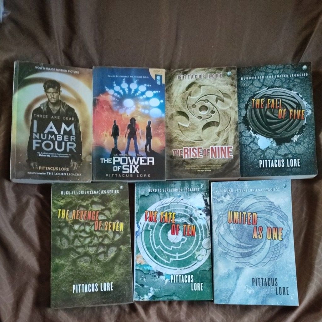 Jual original preloved langka satu set lengkap seri i am number four ...