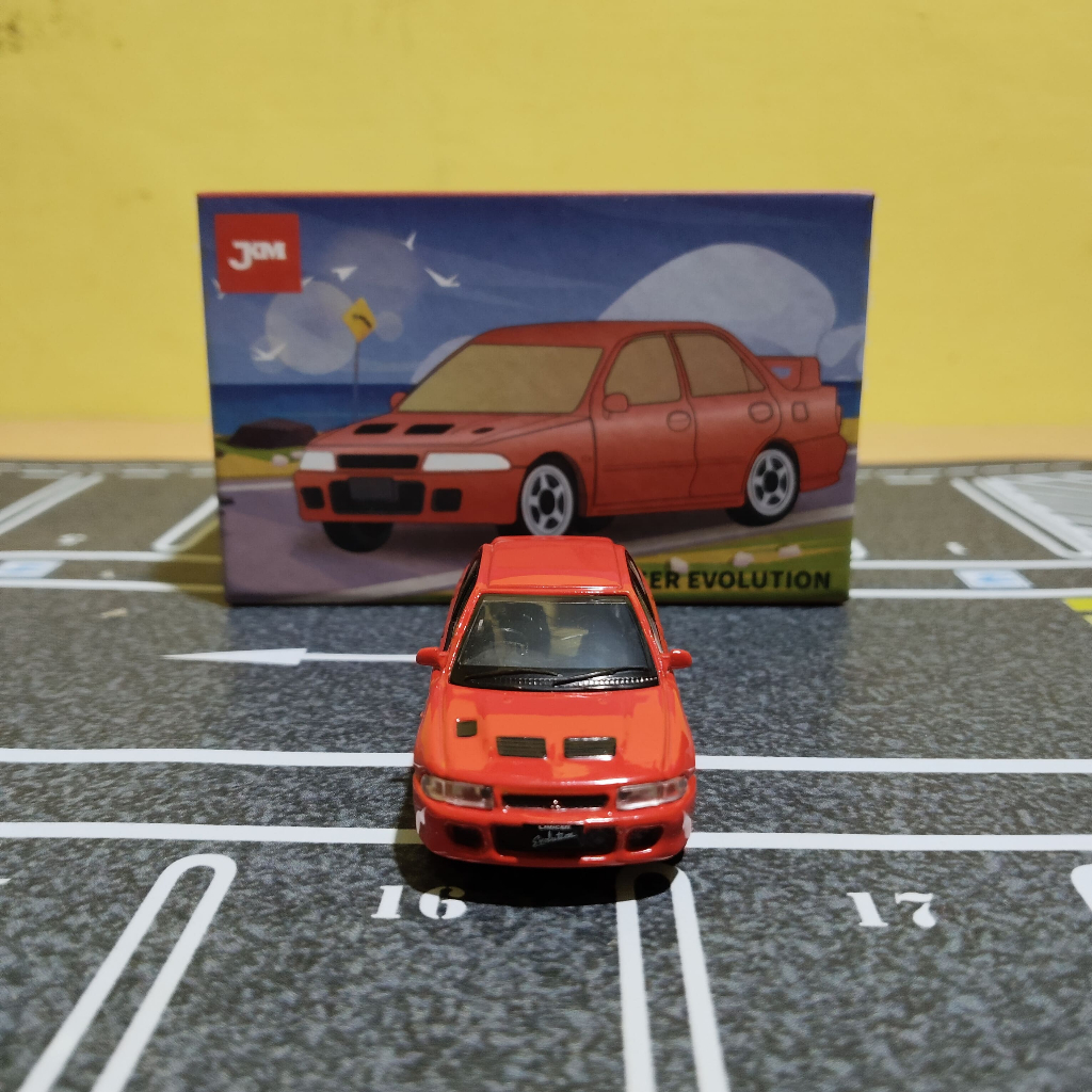 Jual jkm 1/64 lancer evolution I merah loose | Shopee Indonesia