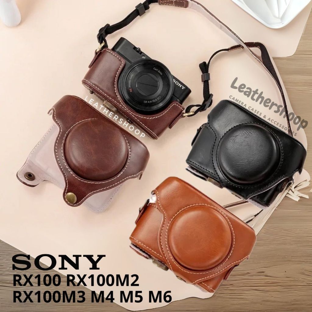 Jual Leather Case Sony RX100 RX100II RX100III RX100IV RX100V