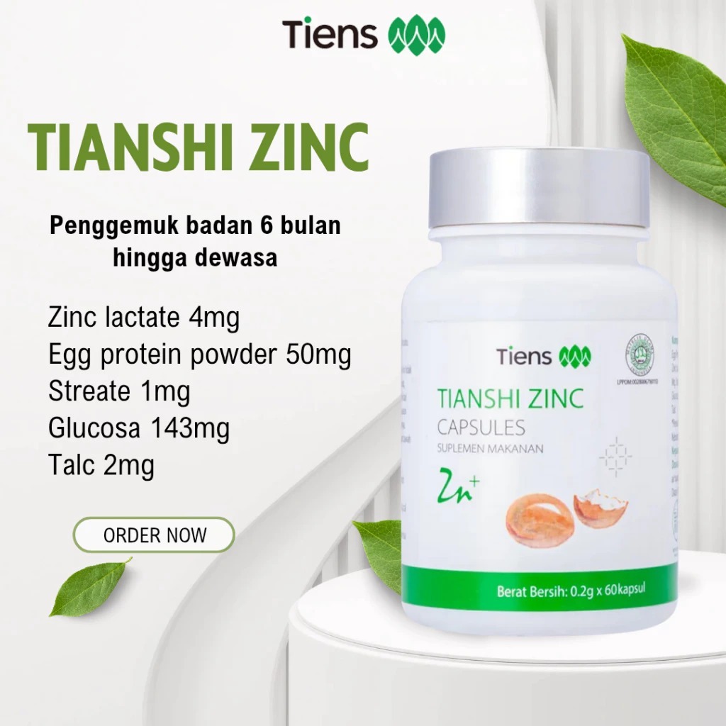Jual Paket Promo!! Tiens Tianshi Zinc Capsules Suplemen Makanan Full 1 ...