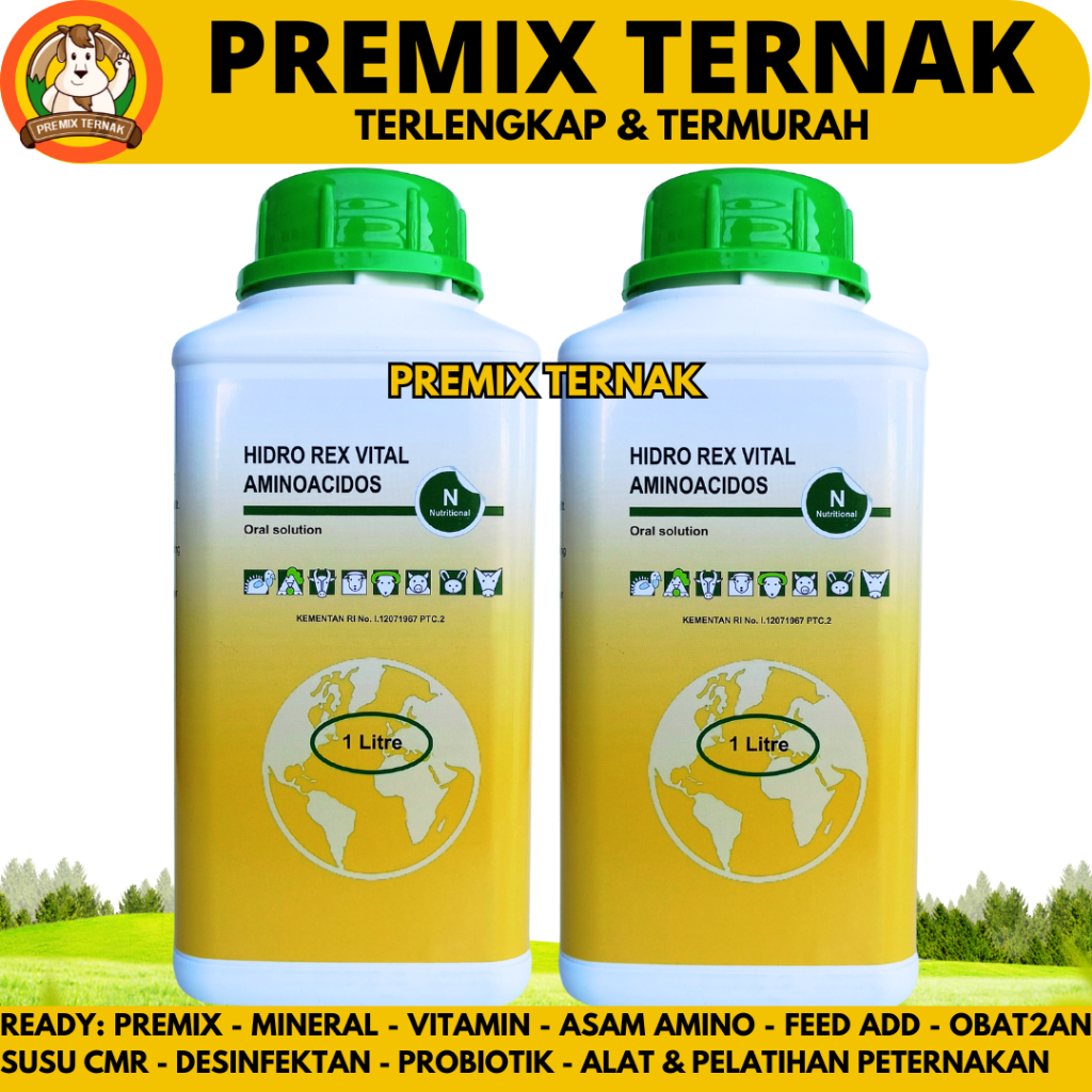 Jual HIDRO REX VITAL 1 LITER - Multivitamin Asam Amino Komplit Ayam ...