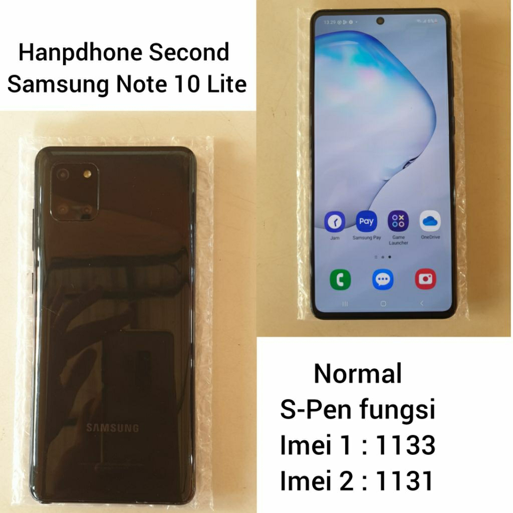 Jual HANDPHONE SECOND SAMSUNG NOTE 10 LITE (HARAP MEMBACA DESKRIPSI ...