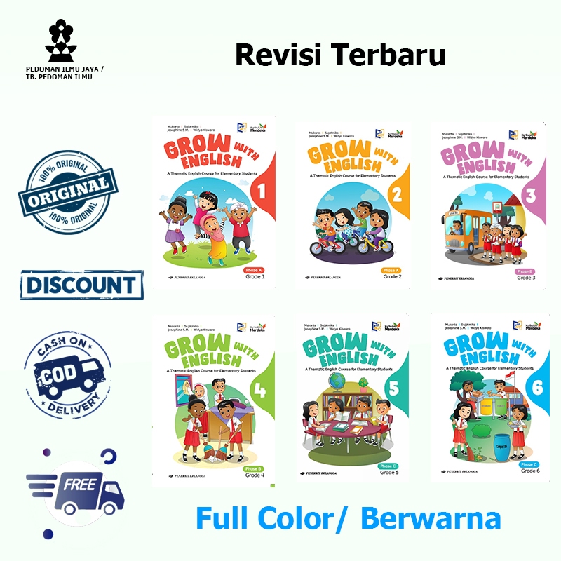 Jual Grow With English Kelas 1 2 3 4 5 6 SD Merdeka Erlangga | Shopee ...