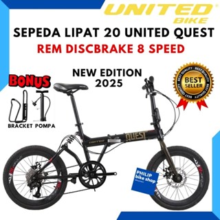 Sepeda Lipat United Trifold Harga United Quest Folding Bike Jual