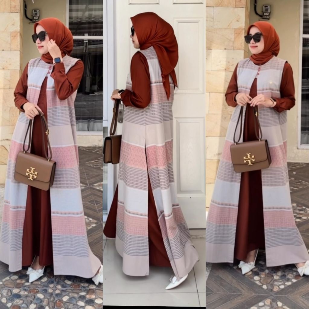 Jual DIMARA DRESS-GAMIS KATUN TRISET-QUEEN JAMEELA | Shopee Indonesia