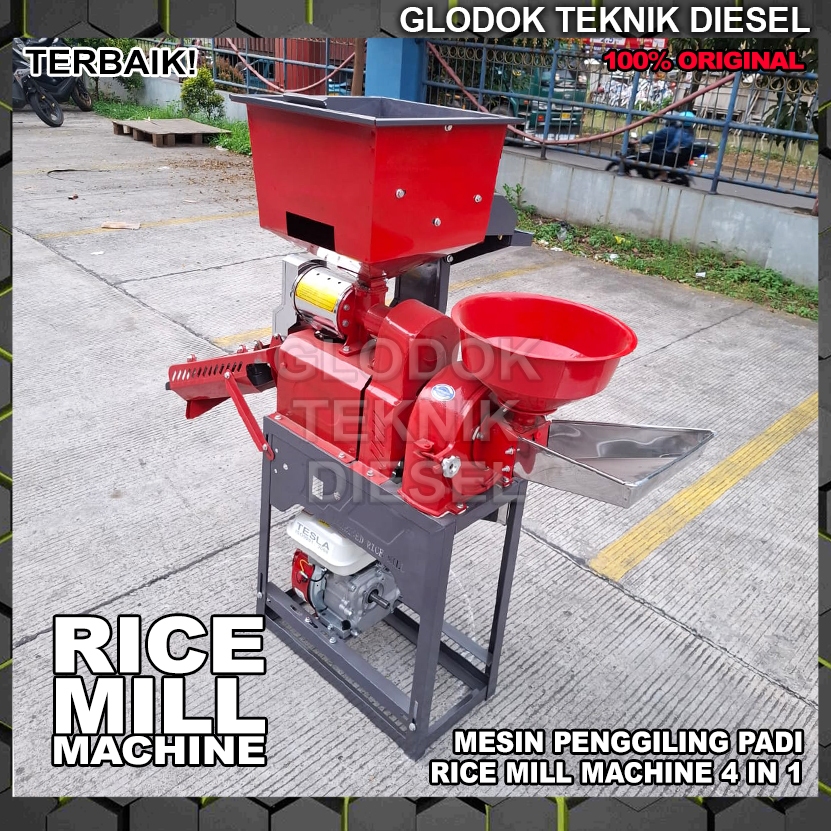 Jual Mesin Giling Padi Penepung Multifungsi 4 in 1 Tepung 4in1 Mesin ...