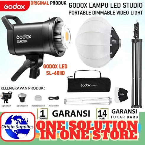 Jual Paket Godox SL-60II D+ Lantern CS-65D + Lighstand SL60 II D ...