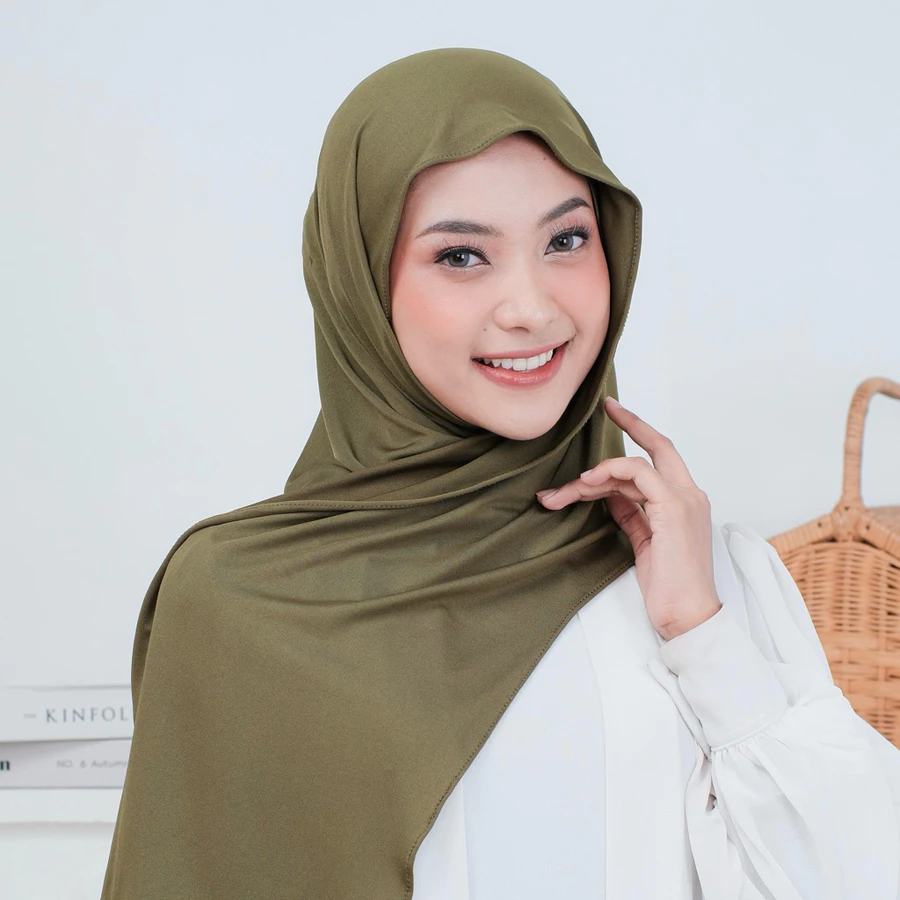 Instant Hijab Pashmina - Army