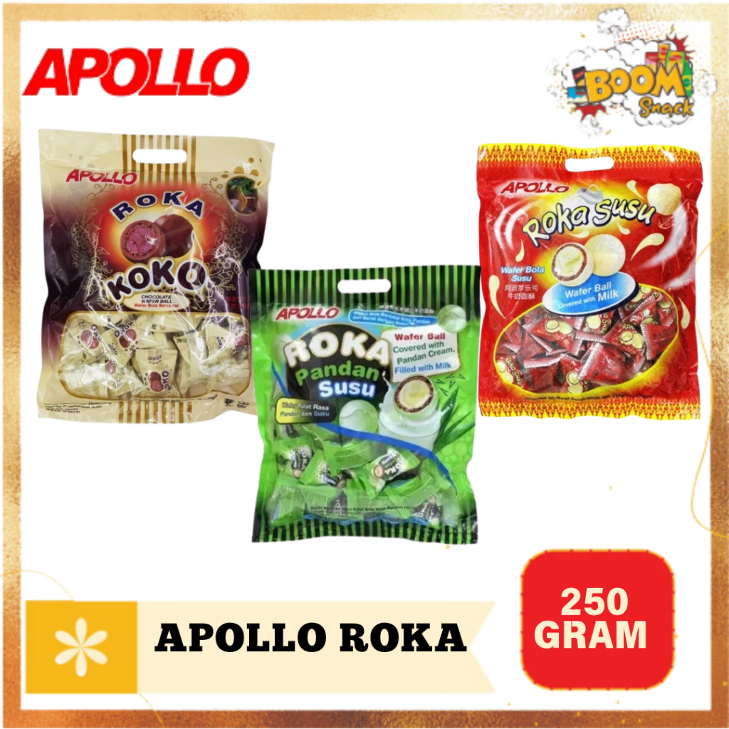 Jual PROMO APOLLO ROKA WAFER SALUT 250 GRAM | Shopee Indonesia