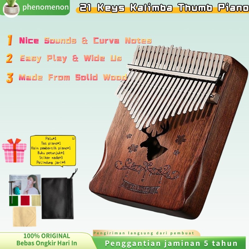 Jual (COD/Gratis Ongkir) Kalimba 21 Key Piano Jari Alat Musik Finger ...