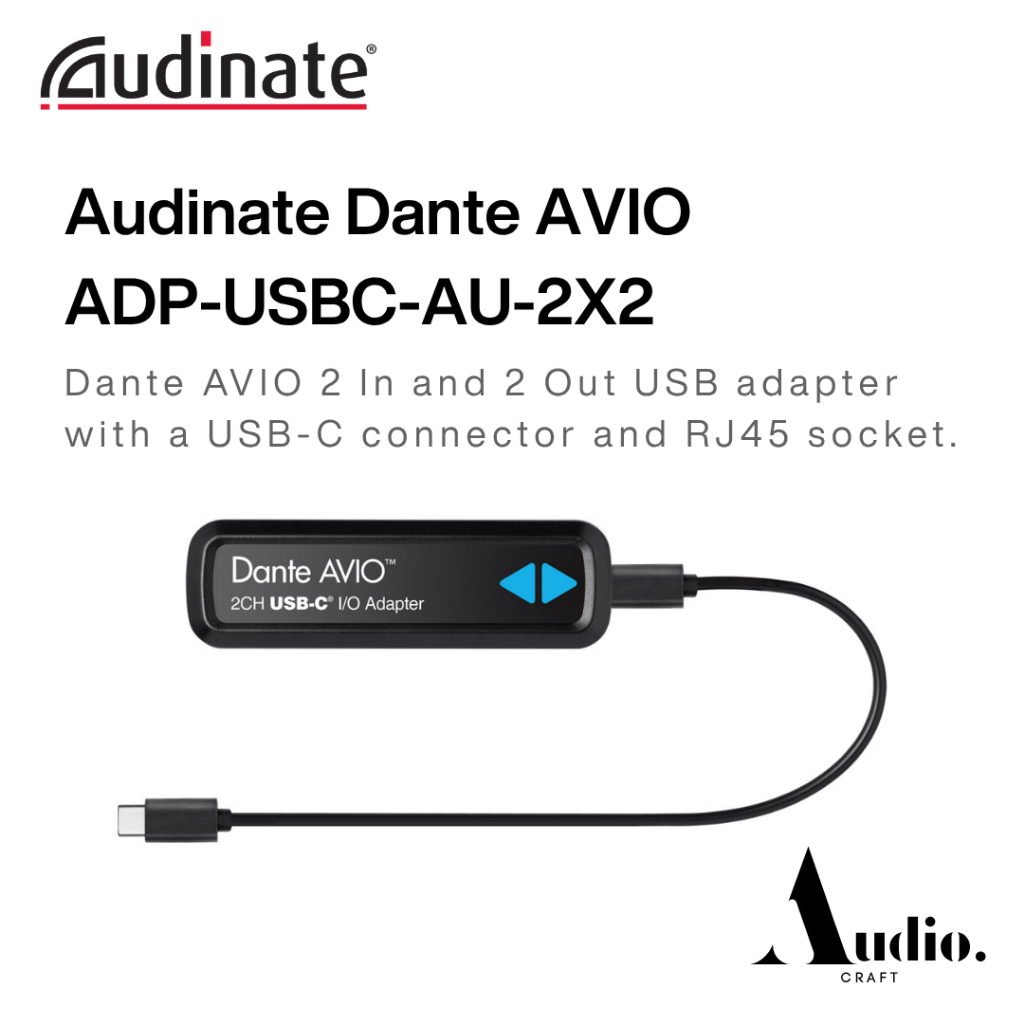 Jual AUDINATE Dante AVIO USB C IO Adapter 2x2 (ADP-USBC-AU-2X2 ...