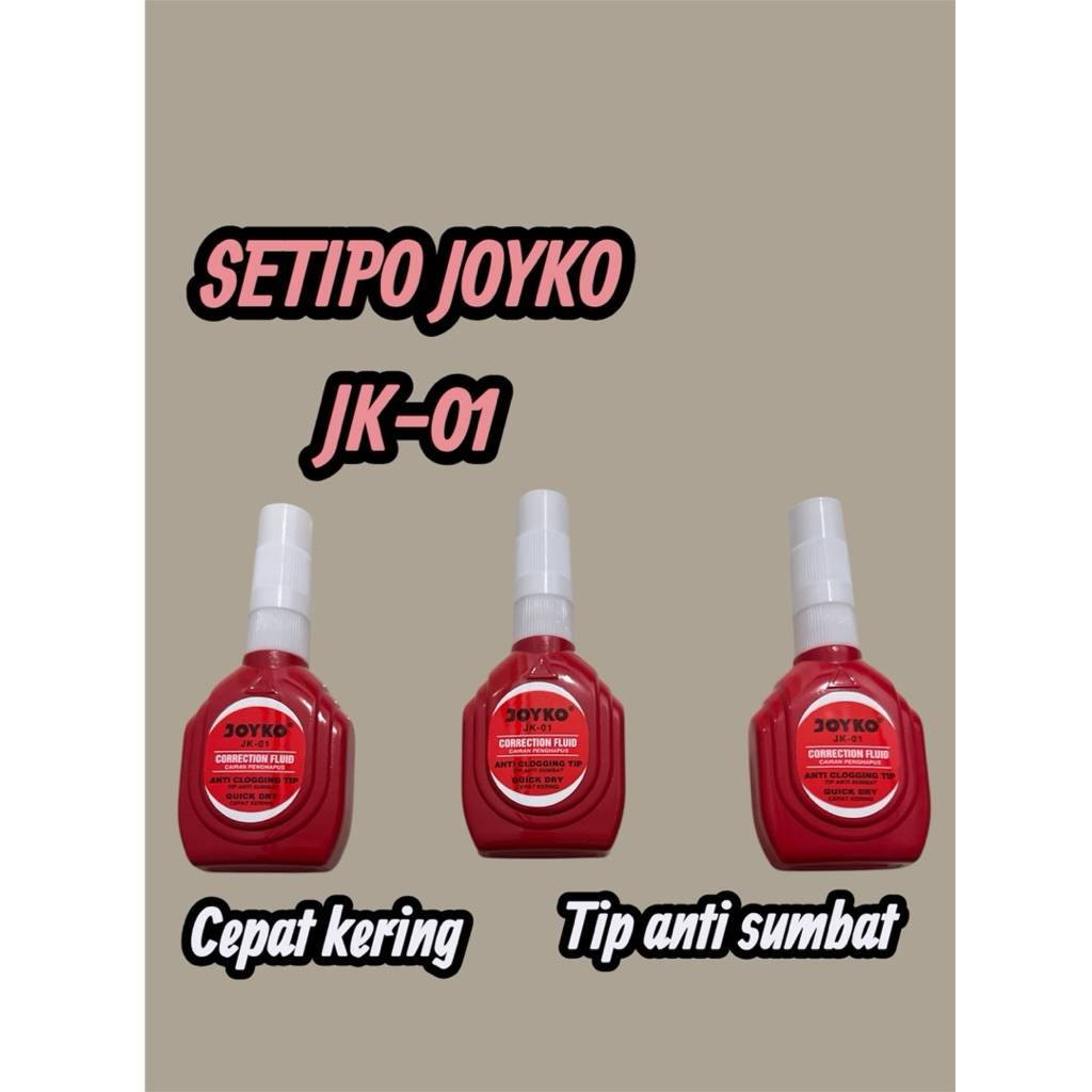 Jual (1pcs)setipo cair botol merah JOYKO JK-01 | Shopee Indonesia