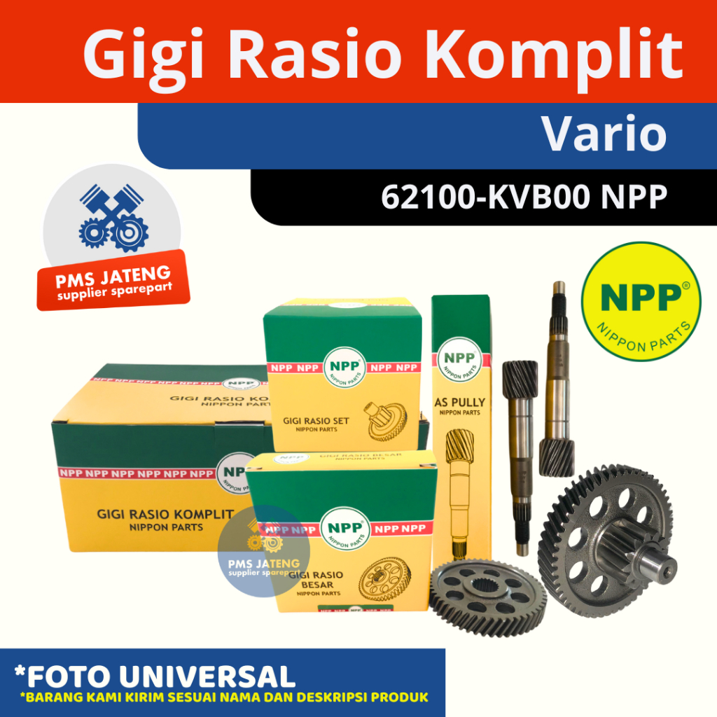 Jual Gigi Gear Gir Rasio Komplit Gardan Transmisi Honda Vario NPP ...