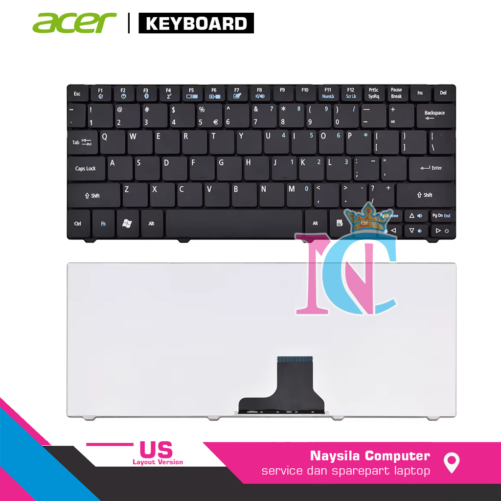 Jual Keyboard ACER Aspire One 751 751H 752 753 ZA3 721 D722 722 ZA5 ZA8 ...