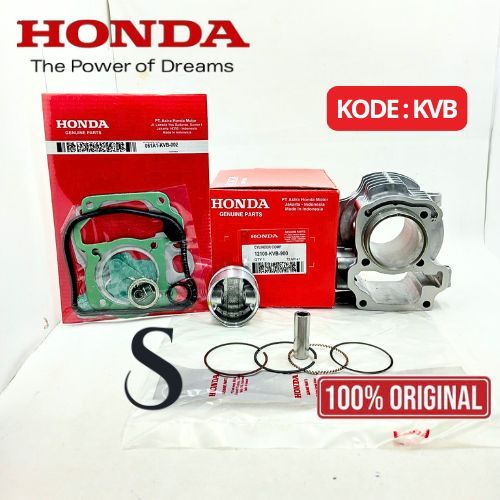 Jual BLOK SEHER+TOP SET KODE -KVB ASLI ORIGINAL HONDA UNTUK MOTOR ...