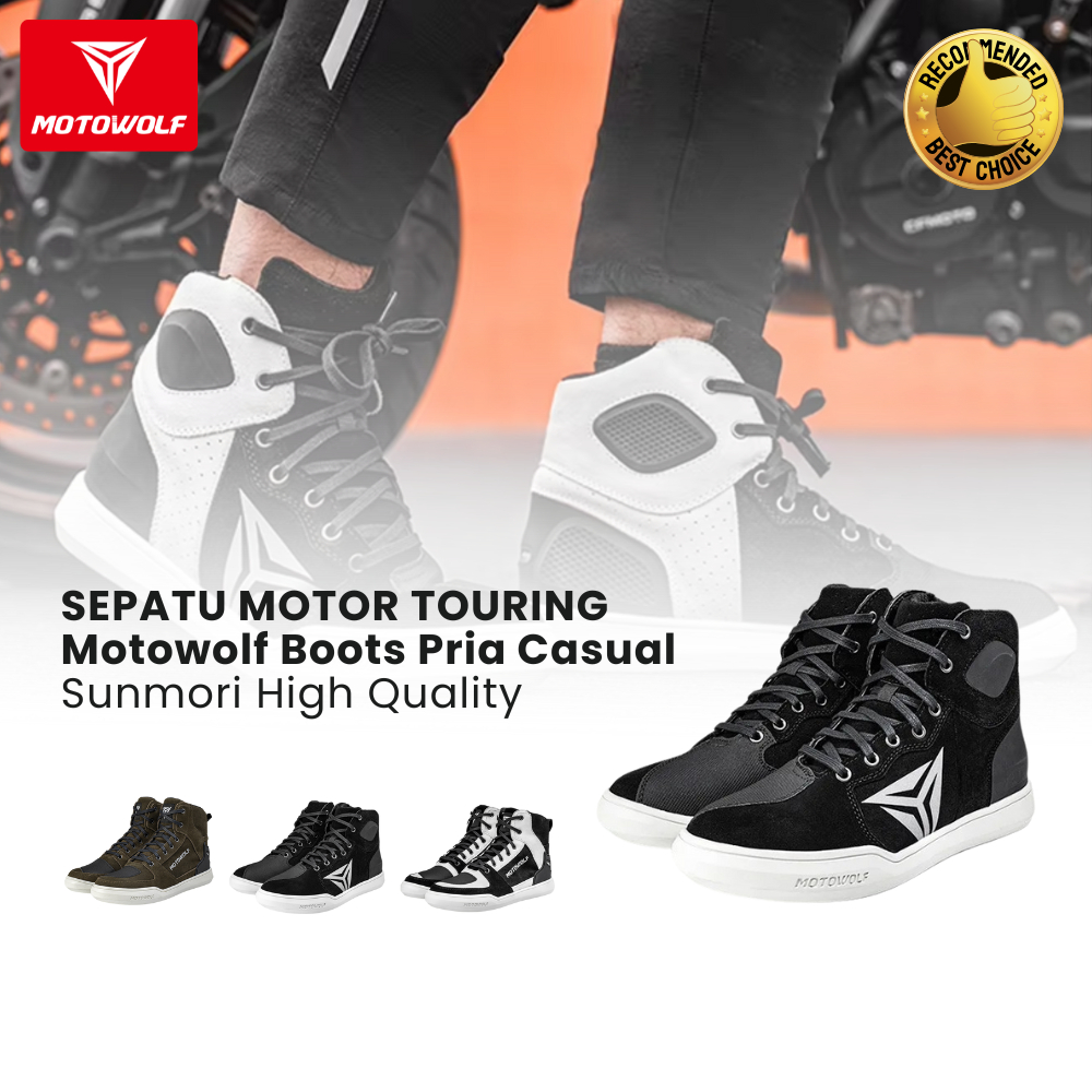Jual Sepatu Motor Touring Motowolf Boots Pria Casual Sunmori High ...