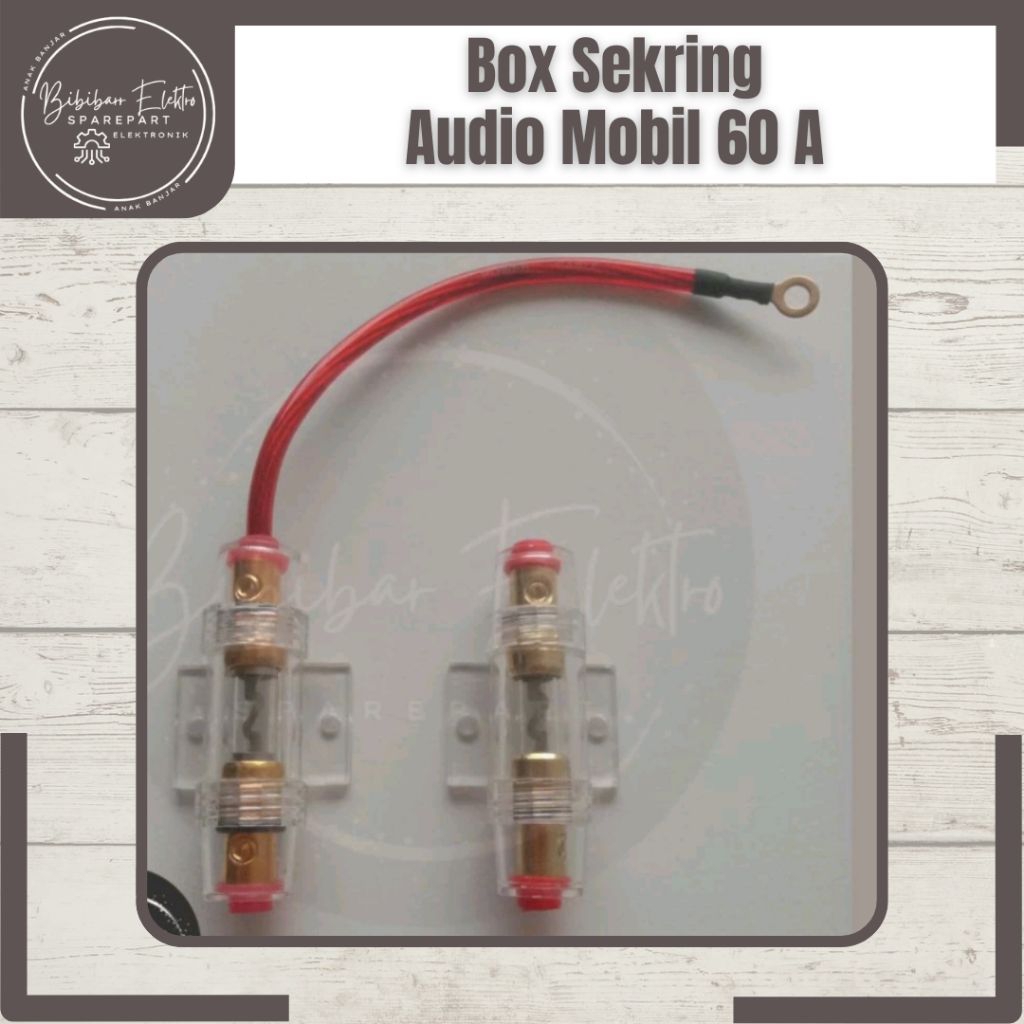 Jual Box/Rumah Sekring Audio 60 Amper (Plus Kabel/No Kabel) | Shopee ...