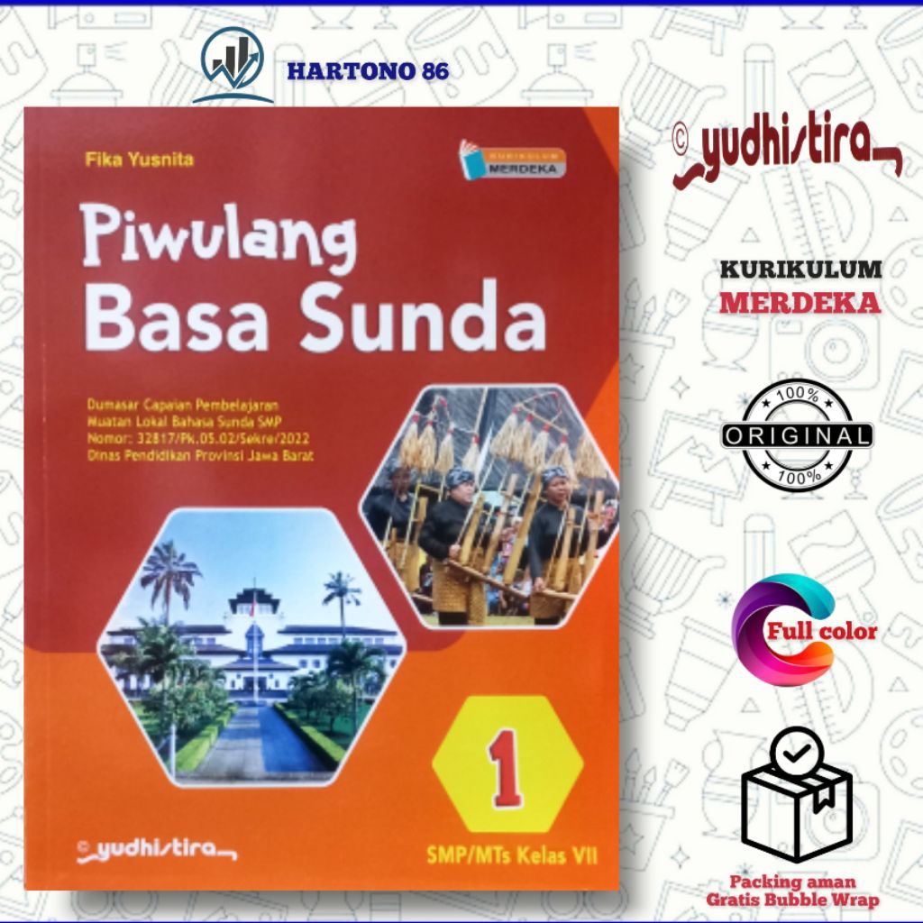 Jual Buku Bahasa sunda Piwulang Basa sunda kelas 7 SMP/MTs yudhistira ...