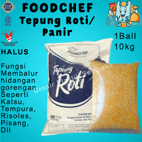 Jual Tepung Roti Panir Halus FOODCHEF Kemasan (BALL 10kg) | Shopee ...