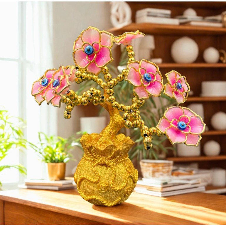 Jual Pajangan Pohon Mini Lucky Flower Pajangan Bunga Evil Flower Eye ...