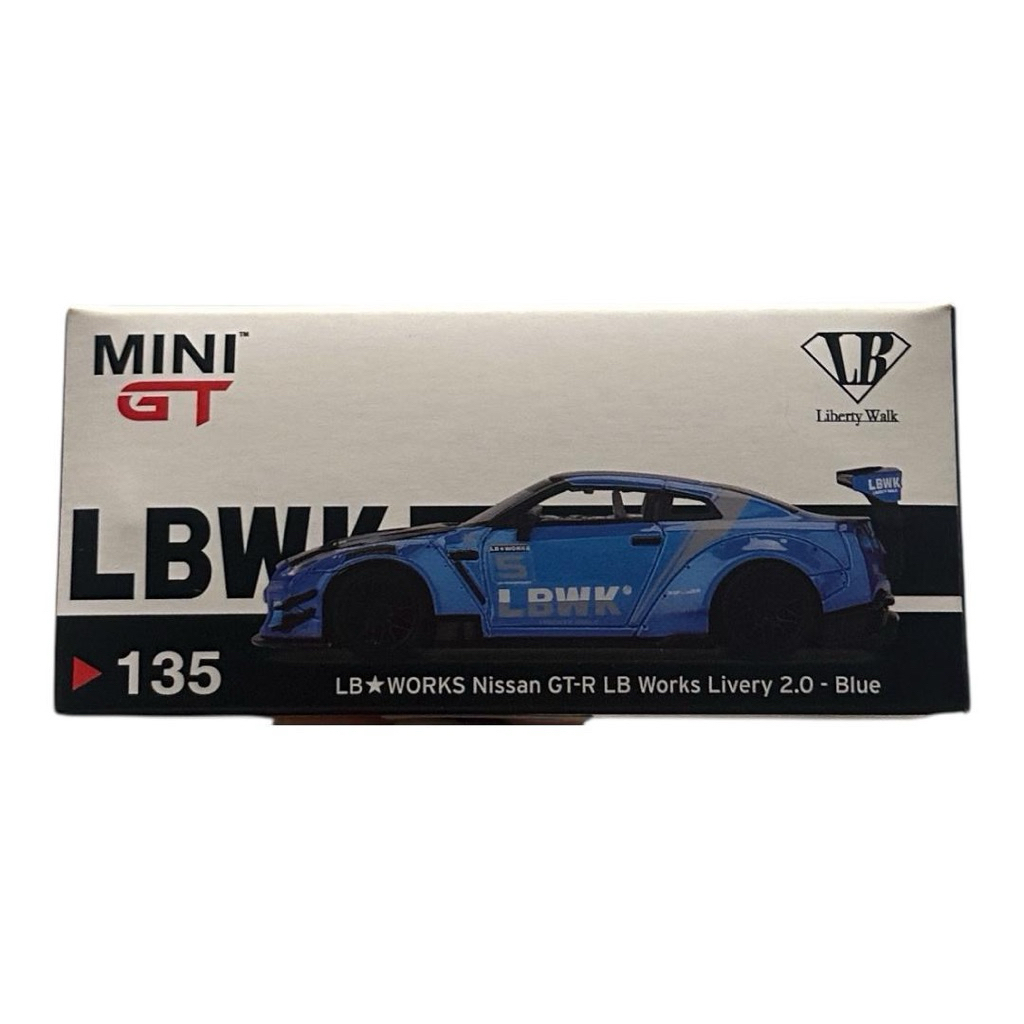Jual MINI GT LB WORKS NISSAN GT-R LB WORKS LIVERY 2.0 BLUE // UNSEALING ...