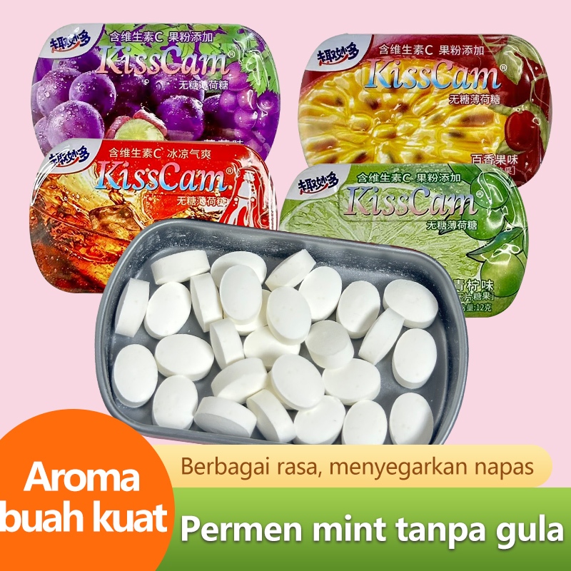 Jual [HALAL] Permen Candy Viral KISSCAM Segar Manis Bebas Gula BPOM ...