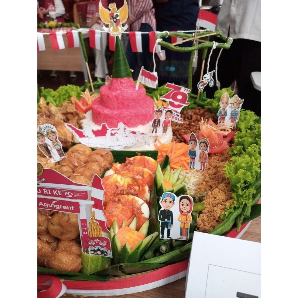 Jual TOPPER HUT RI HIASAN TUMPENG PERAYAAN KEMERDEKAAN INDONESIA ...