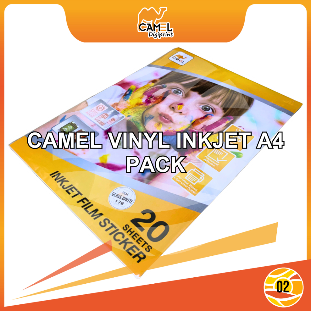 Jual Camel Sticker Vinyl Inkjet Stiker Digital Print 20 Lembar - A4 ...