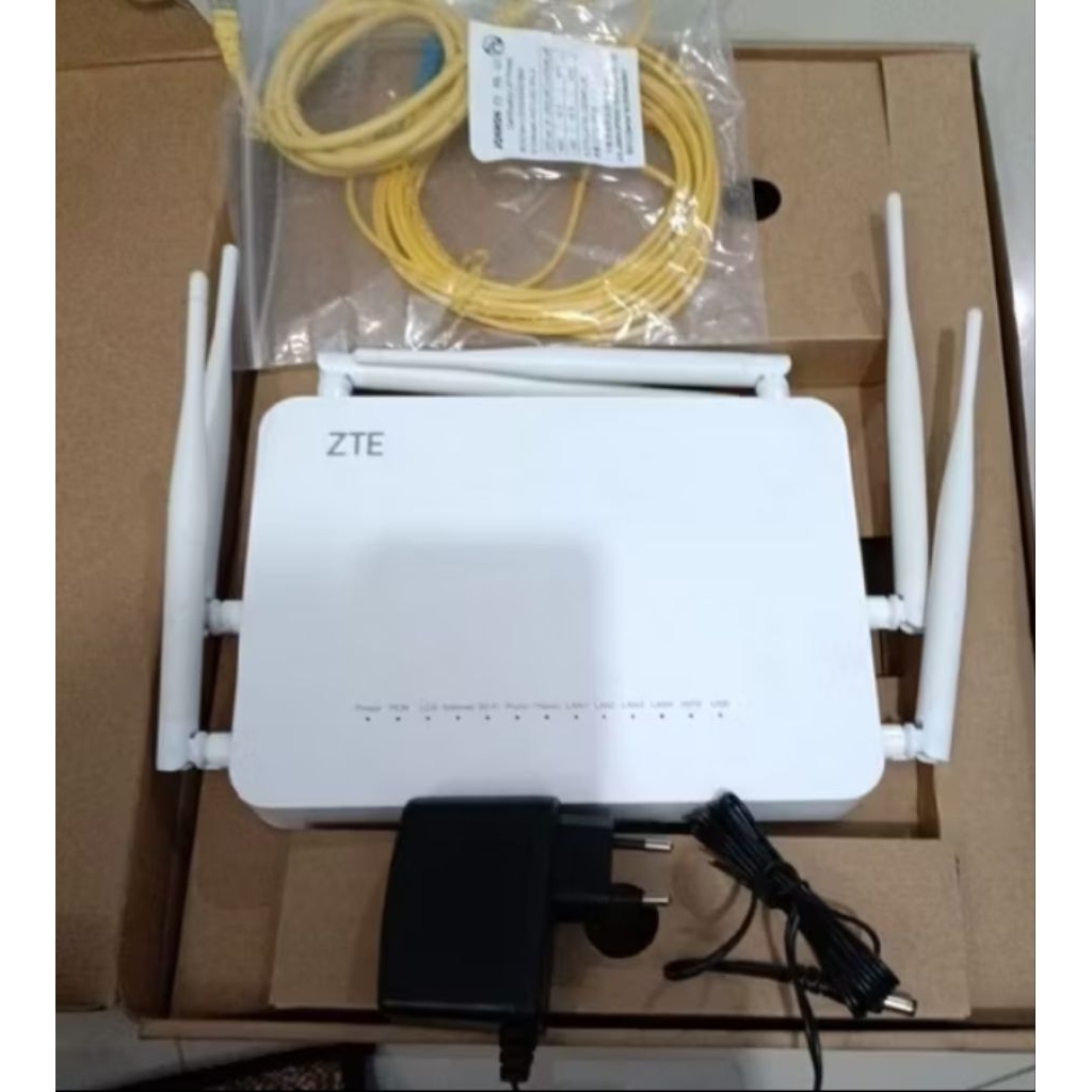 Jual ROUTER ZTE F670 PREMIUM 6 ANTENA FULL SET | Shopee Indonesia