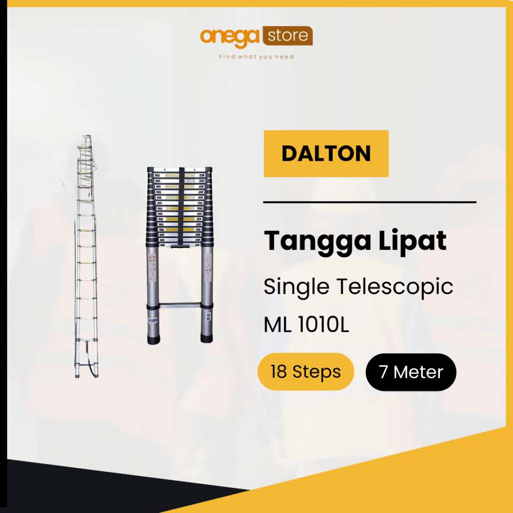 Product image Dalton Tangga Single Telescopic ML1006L/ML1007L/ML1010L 7 Meter