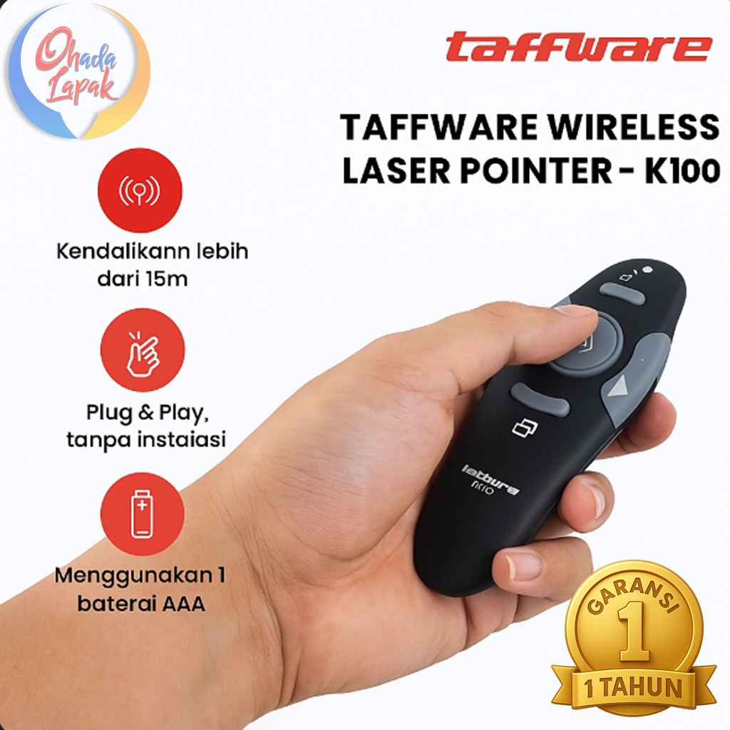 Jual Laser Pointer Presenter Pen Remote Control Power Point Wireless ...