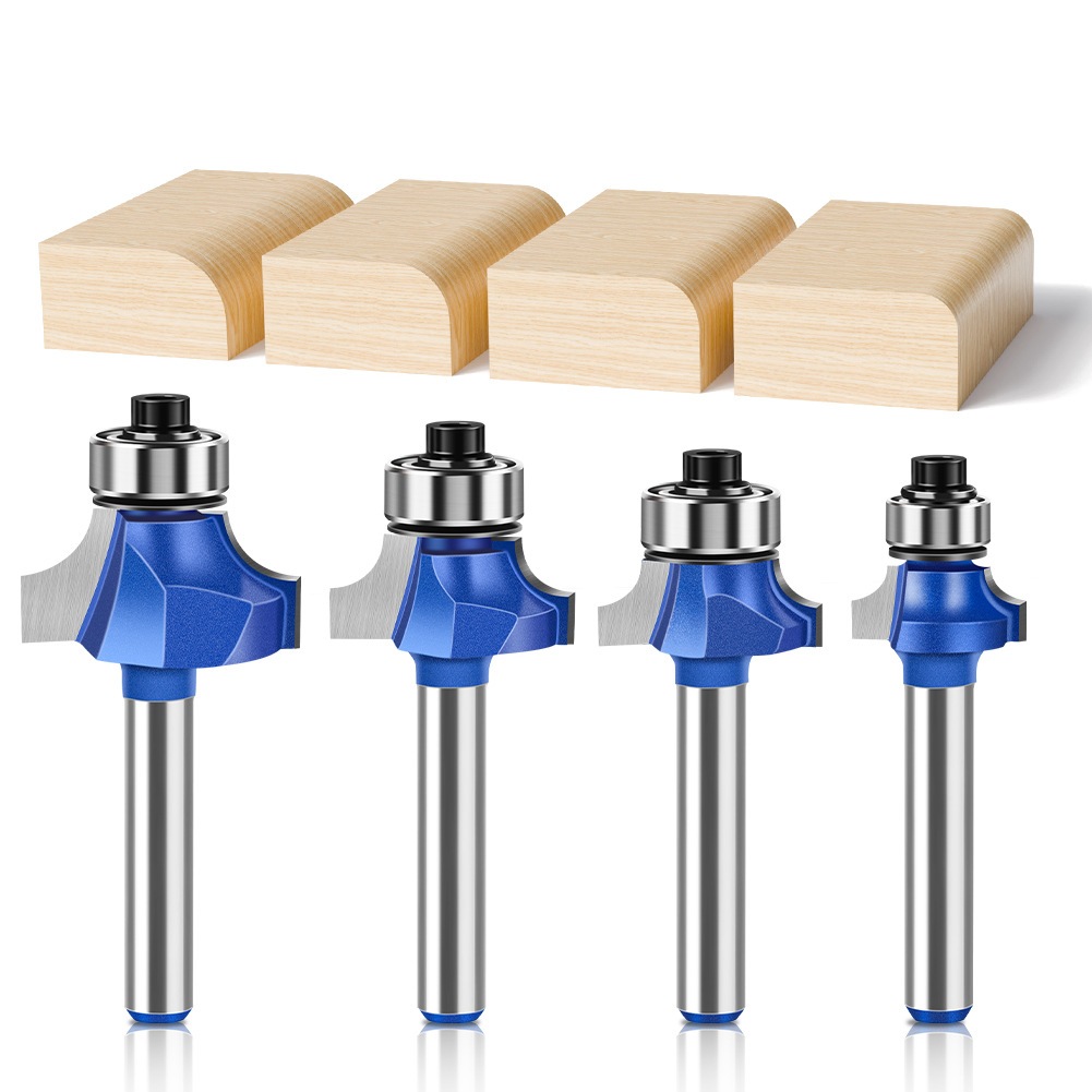 Jual Mata Profil Router Bit Radius Round Over Sudut kayu shank 6mm R3 ...