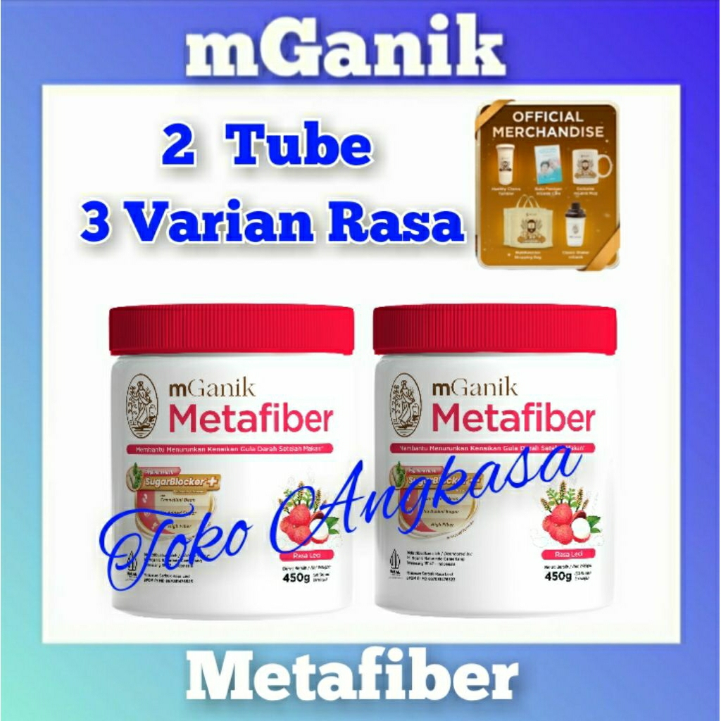 Jual MGANIK METAFIBER 2 TUBE SUPLEMEN SERAT BUAT DIABETES ORIGINAL ...