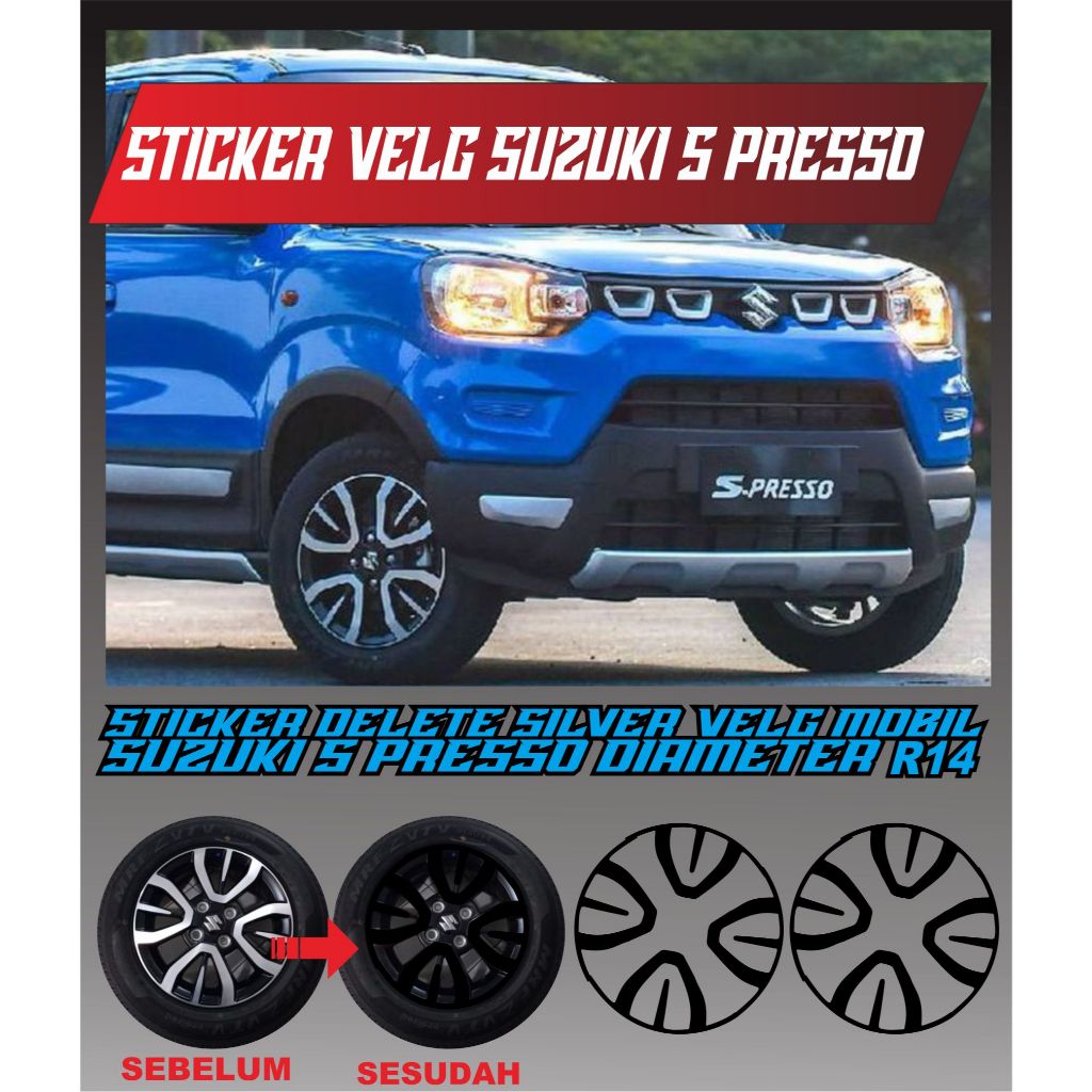 Jual STICKER VELG MOBIL/ DELETE SILVER VELG/ STICKER VELG SUZUKI S ...