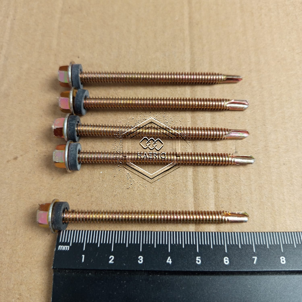 Jual BAUT SEKRUP SKRUP ROFING PANJANG 7 CM ROOFING ATAP 7CM 70 MM 70MM ...