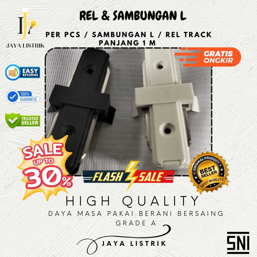 Jual JAYA LISTRIK - RELL TRACK 1M LIGHT SUPER KUAT / SAMBUNGAN RELL ...