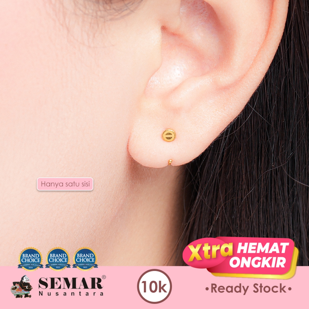 Jual Anting Emas Charlotte Izzy Huggies Gold 10K Semar Nusantara ...