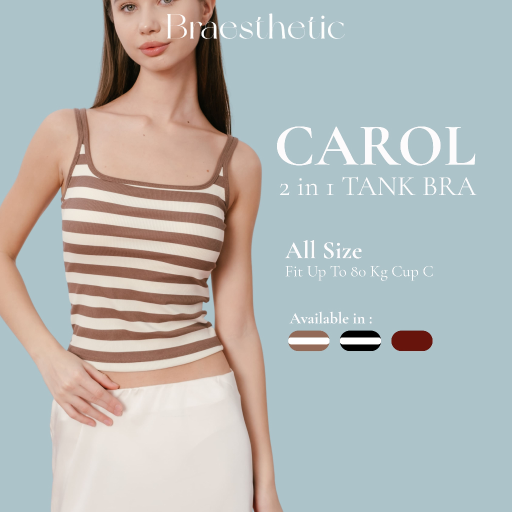 Jual BRAESTHETIC - Carol Baju Dalaman Tank Top Bra Double Strap ...