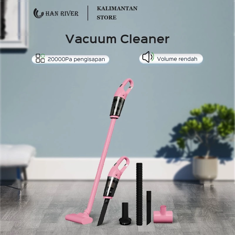 [Pengiriman dari Banjarmasin]HAN RIVER Vacum Cleaner 100W Penyedot Debu Mobil Mini 5 in 1 Portable - foto 1