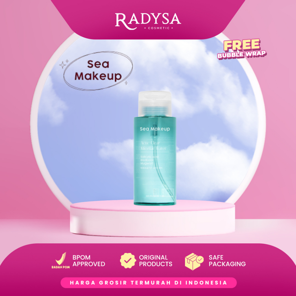Jual 𝐑𝐀𝐃𝐘𝐒𝐀 - Sea Makeup Micellar Water Pembersih Wajah Makeup Remover
