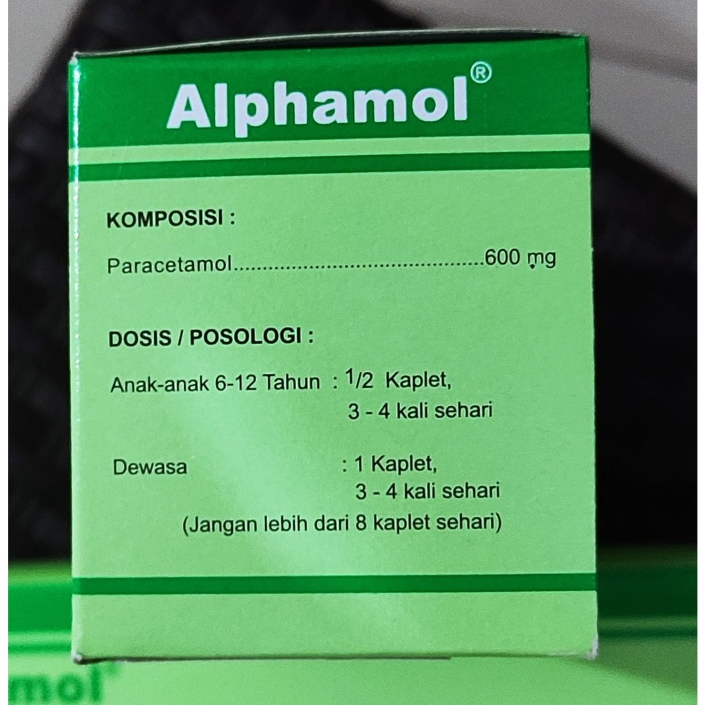 Jual Alphamol Paracetamol 600mg Box 150 Tablet Obat Pereda Demam ...