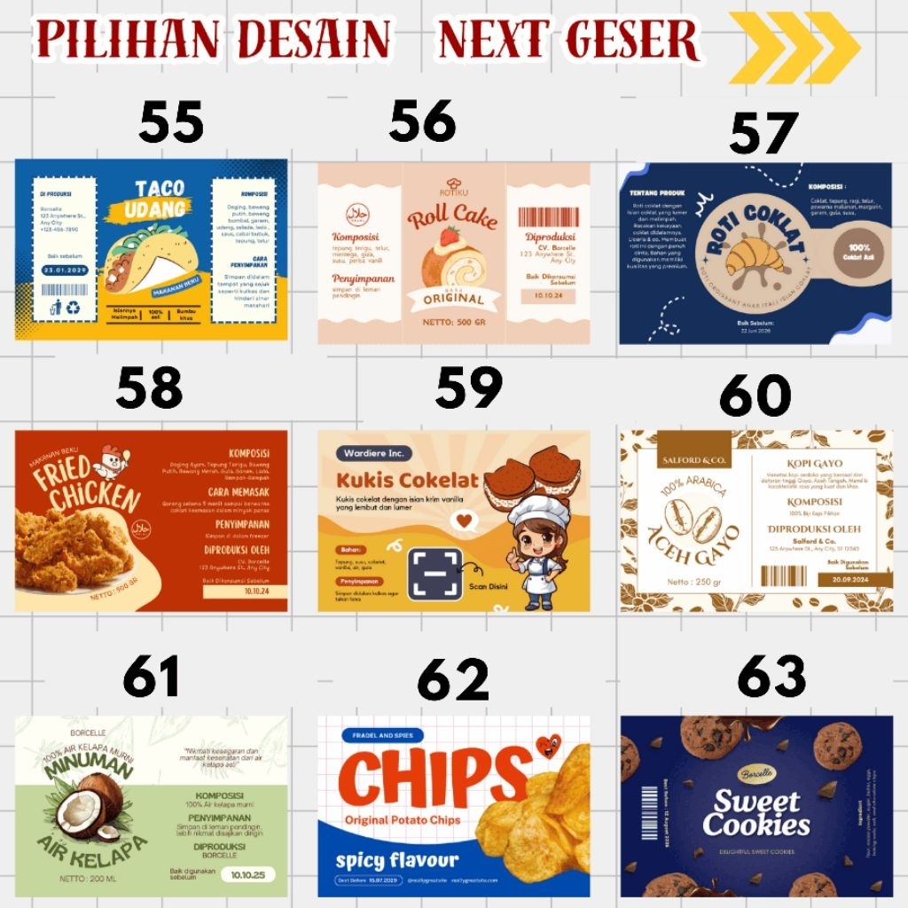 Jual stiker seblak/stiker kemasan makanan custom free design | Shopee ...