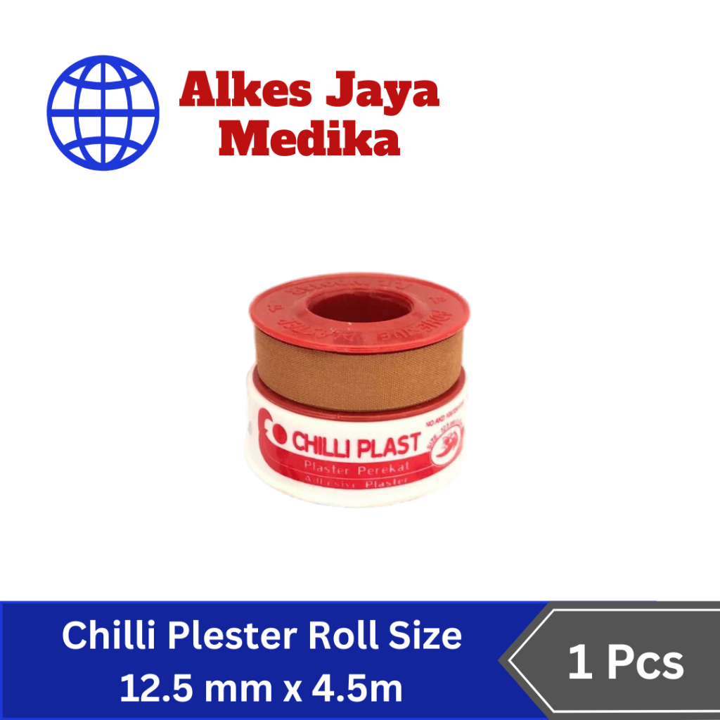 Jual Chilli Plester Rol Size 1.25cm X 4.5m - Plester Perekat | Shopee ...