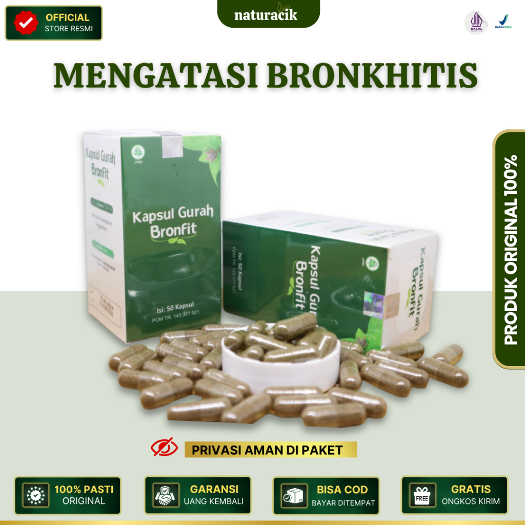 Jual Kapsul Gurah Bronfit Obat Herbal Alami - Obat Bronkhitis asma, TBC ...