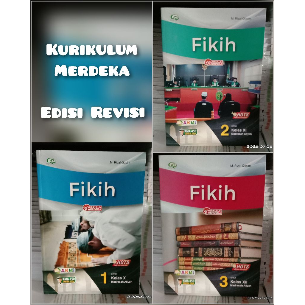 Jual buku fikih kelas 1 2 3 MA kurikulum Merdeka AQILA / Buku Fiqih ...