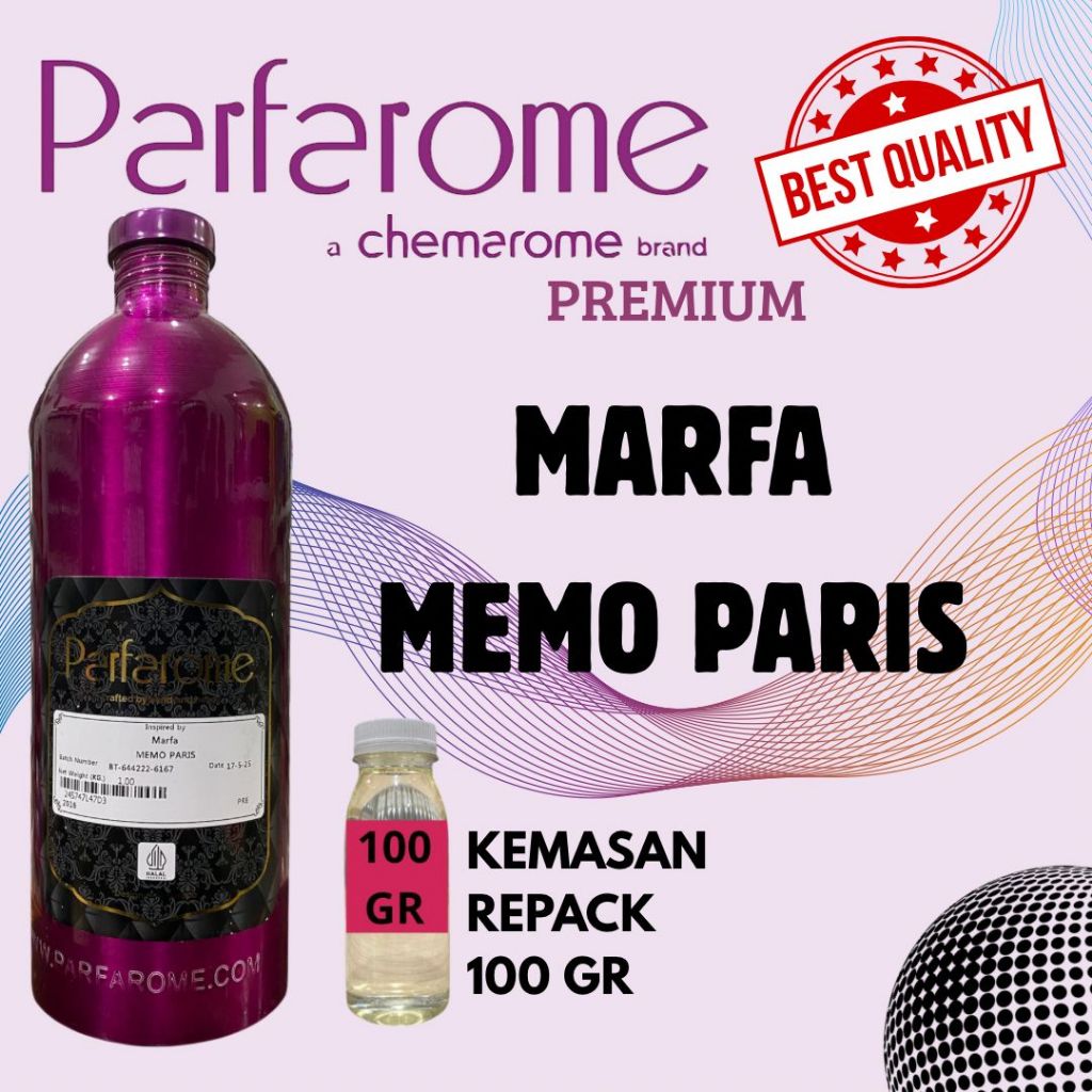 Jual 100 GR REPACK MARFA MEMO PARIS BY PARFAROME PREMIUM BIBIT MURNI ...