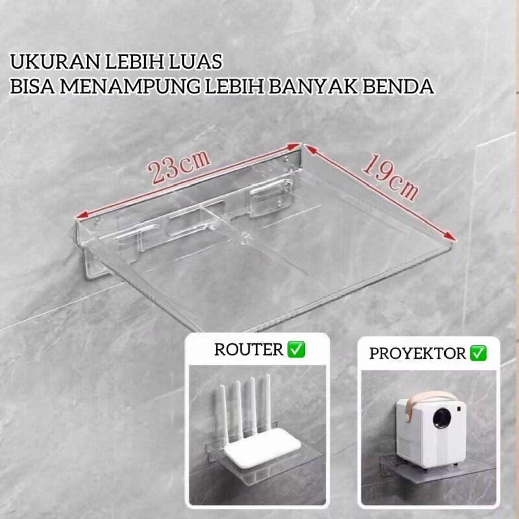 Jual Holder Rak dinding tempel minimalis dudukan cctv router wifi ...