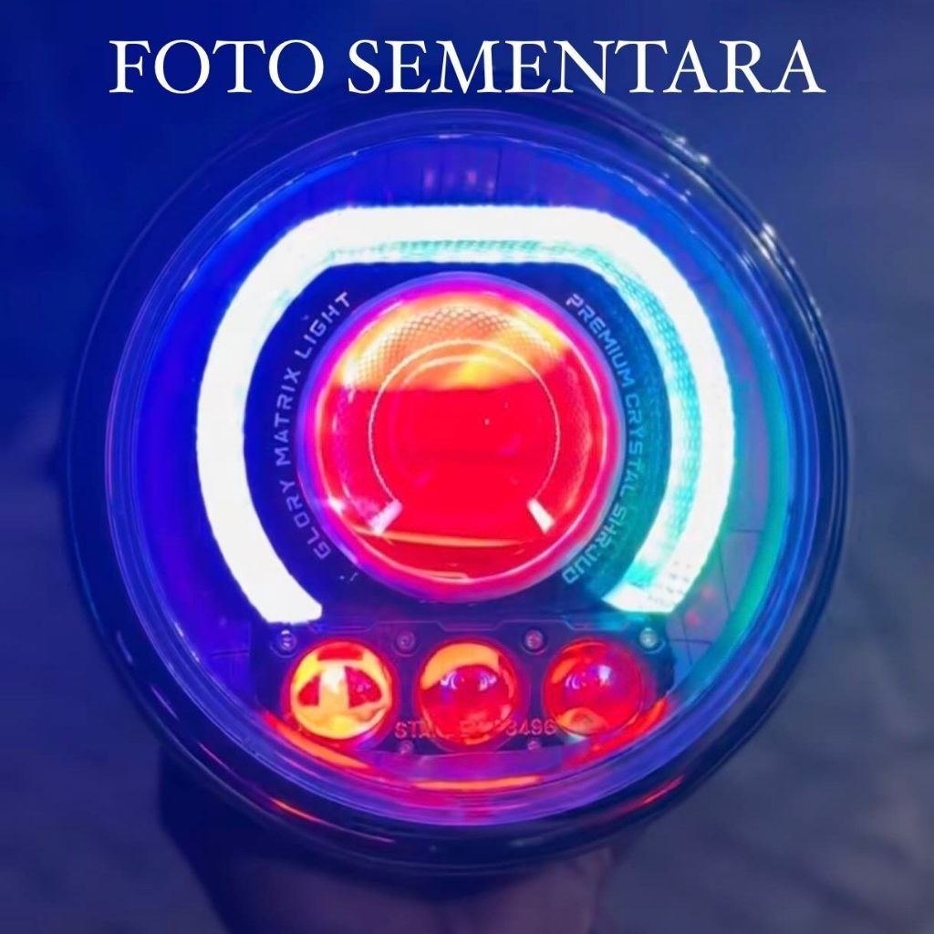 Jual BILED NINJA SS CUSTOM BILED AES TURBO GEN 2 MINI LASER 3 MATA RGB ...