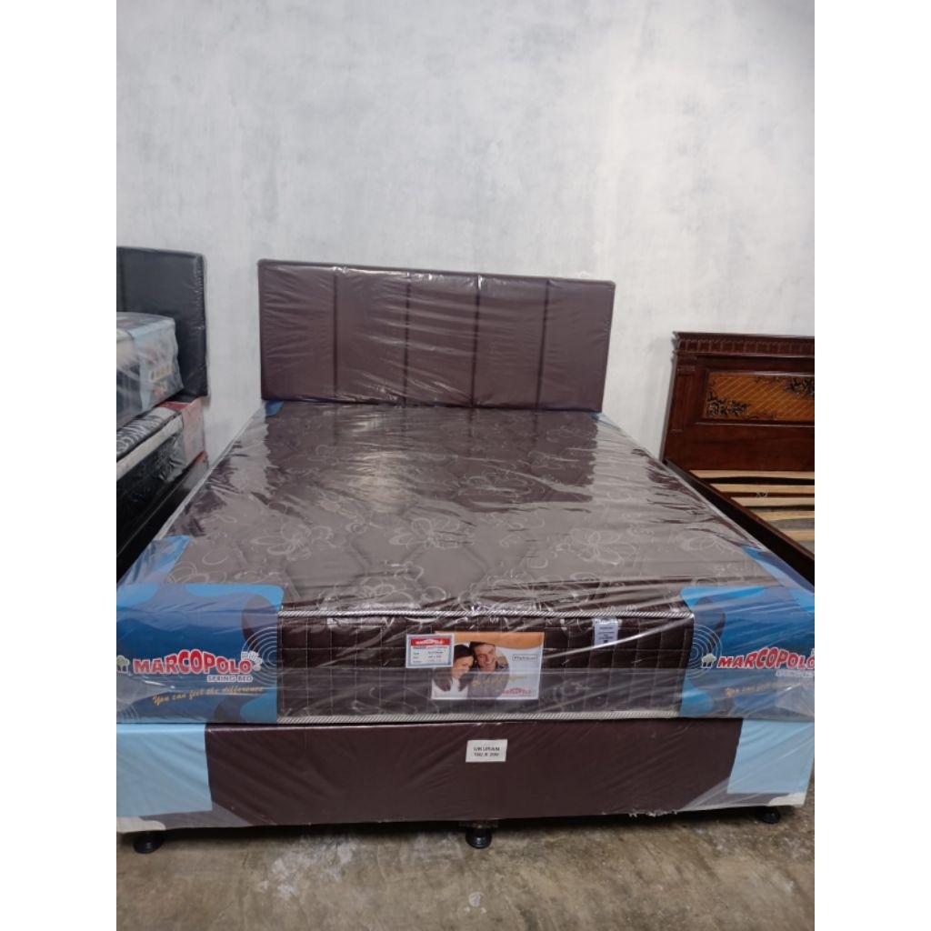 Jual KASUR SPRINGBED MARCOPOLO PLATINUM 25 CM | Shopee Indonesia
